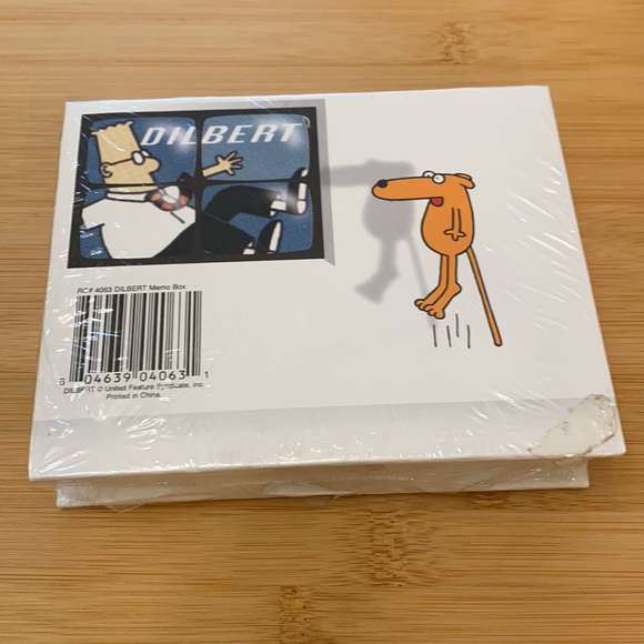 NEW DILBERT Stationary Memo Box - Picture 2 of 2